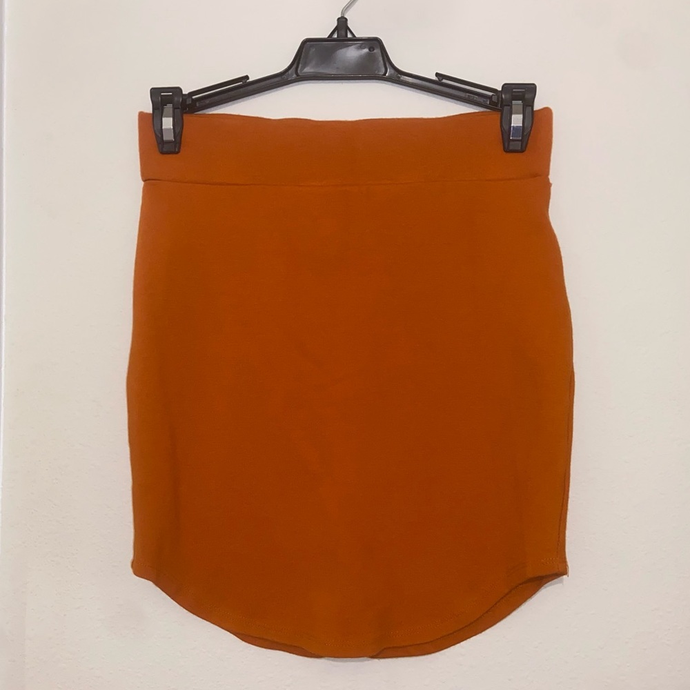 Orange Mini Skirt